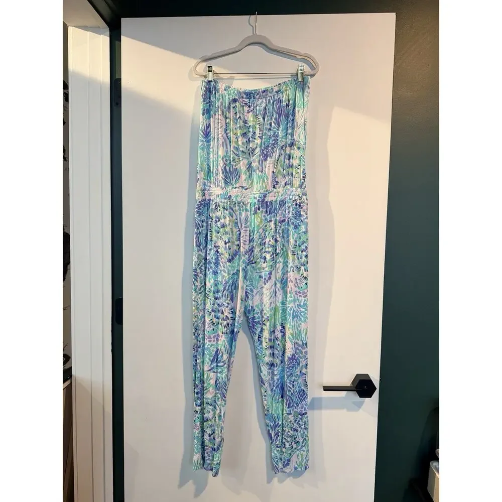 Lilly Pulitzer Keely Jumpsuit in Multi Shell Of A Party - Large - Picture 5 of 7